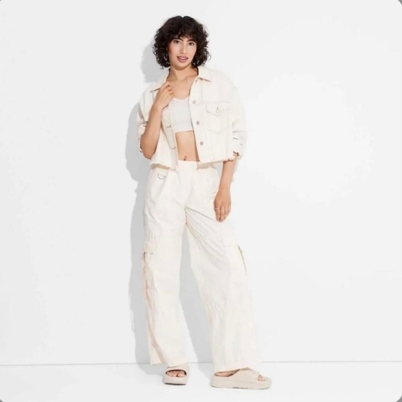 wild fable Pants - 54. NWT Wild Fable Ivory Cargo Pants - NWT